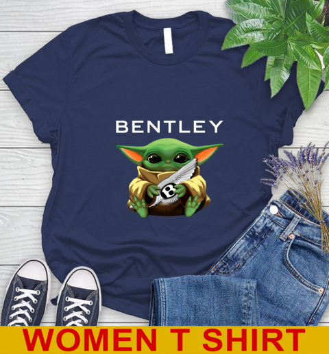 Star Wars Baby Yoda Hugs Bentley Car Shirt 96