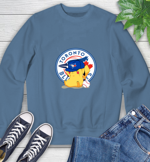 MLB Pikachu Baseball Sports Toronto Blue Jays Sweatshirt 7