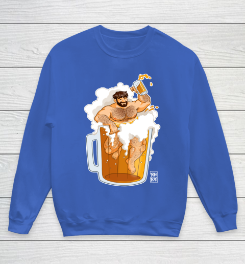 ADAM LIKES A BIG BEER LGBT Gay Pride Youth Sweatshirt 6