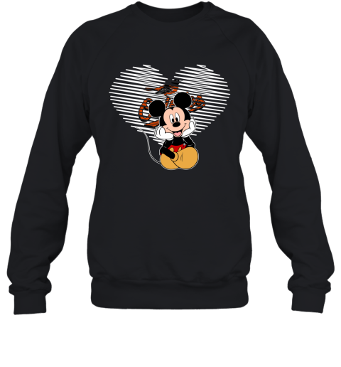 Disney Mickey Mouse Loves Los Angeles Dodgers Heart Shirt, hoodie
