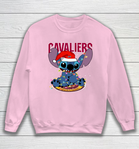Cleveland Cavaliers NBA noel stitch Basketball Christmas Sweatshirt 5