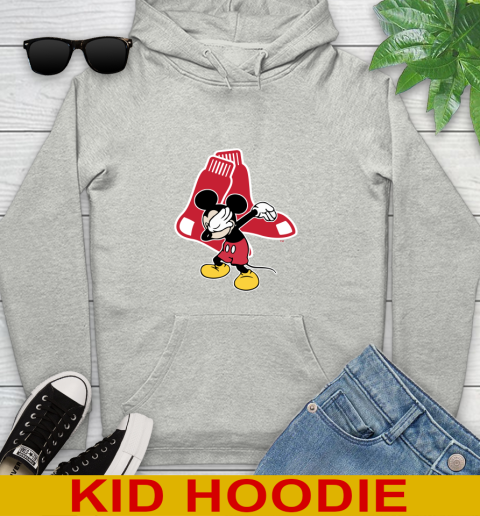 Boston Red Sox MLB Baseball Dabbing Mickey Disney Sports Youth Hoodie