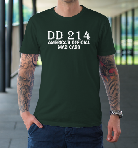DD214 America's Official Man Card T-Shirt 3