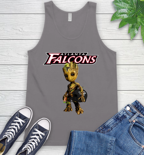 Atlanta Falcons NFL Football Groot Marvel Guardians Of The Galaxy Tank Top 7