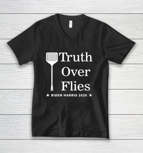 Truth Over Flies Biden Harris 2020 Vintage V-Neck T-Shirt