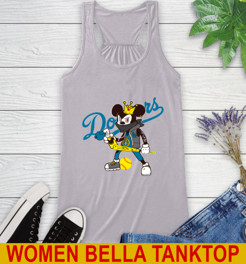 Los Angeles Dodgers MLB Baseball Mickey Peace Sign Sports Racerback Tank 5