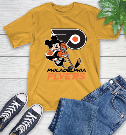 NHL Philadelphia Flyers Mickey Mouse Disney Hockey T Shirt T-Shirt 3