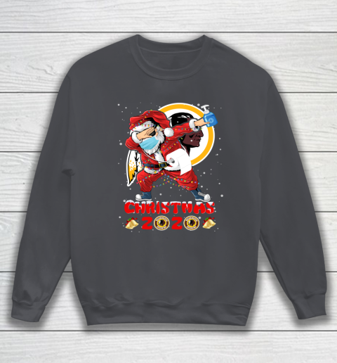 Washington Redskins Funny Santa Claus Dabbing Christmas 2020 NFL Sweatshirt 4