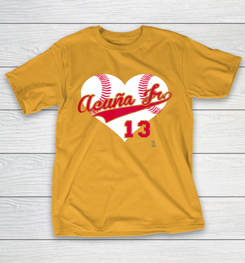 Ronald Acuna Jr Baseball Heart Gameday T-Shirt 2
