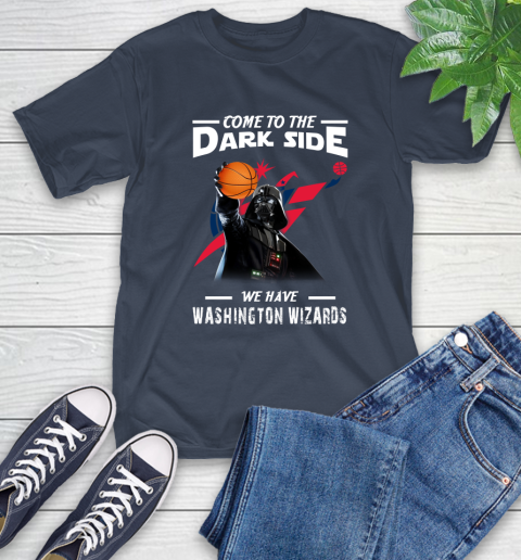 NBA Come To The Dark Side We Have Washington Wizards Star Wars Darth Vader Basketball T-Shirt 3