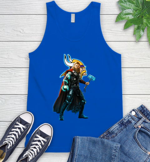 NFL Thor Avengers Endgame Football Minnesota Vikings Tank Top 5