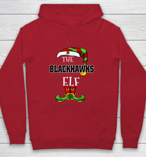 Chicago Blackhawks Christmas ELF Funny NHL Youth Hoodie 8 Chicago Blackhawks Christmas ELF Funny NHL Youth Hoodie - Image 8