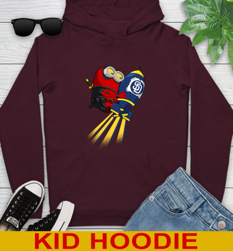 MLB Baseball San Diego Padres Deadpool Minion Marvel Shirt Youth Hoodie 7