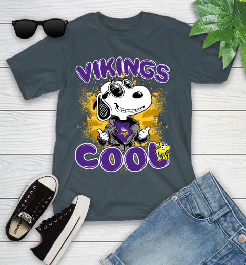 NFL Football Minnesota Vikings Cool Snoopy Shirt Youth T-Shirt 9