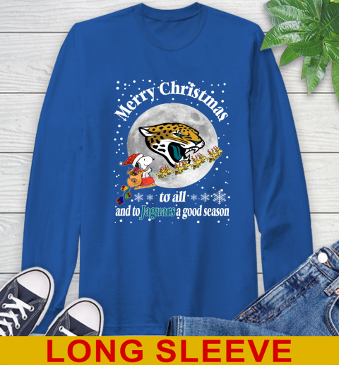 Jacksonville Jaguars Merry Christmas To All And To Jaguars A Good Season NFL Football Sports Long Sleeve T-Shirt 11