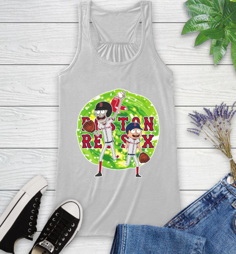 MLB Boston Red Sox Rick And Morty Baseball Sports Racerback Tank