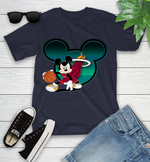 NBA Miami Heat Mickey Mouse Disney Basketball Youth T-Shirt 3