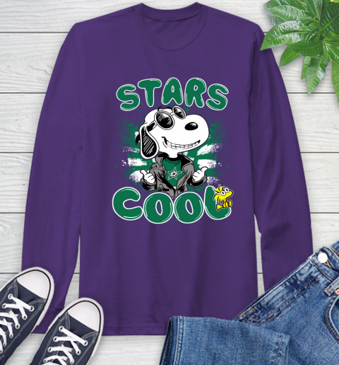 NHL Hockey Dallas Stars Cool Snoopy Shirt Long Sleeve T-Shirt 5