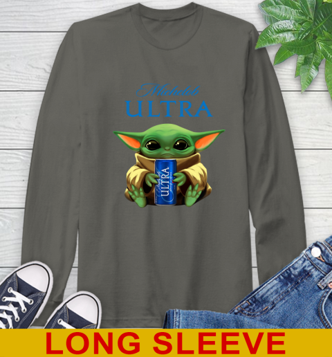 Star Wars Baby Yoda Hugs Michelob Ultra Beer Shirt 65