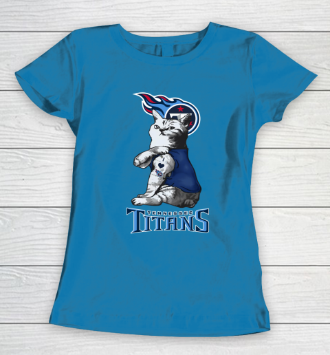 NFL Football My Cat Loves Tennessee Titans Women's T-Shirt 6