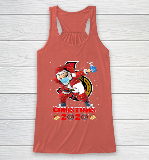 Ottawa Senators Funny Santa Claus Dabbing Christmas 2020 NHL Racerback Tank 3