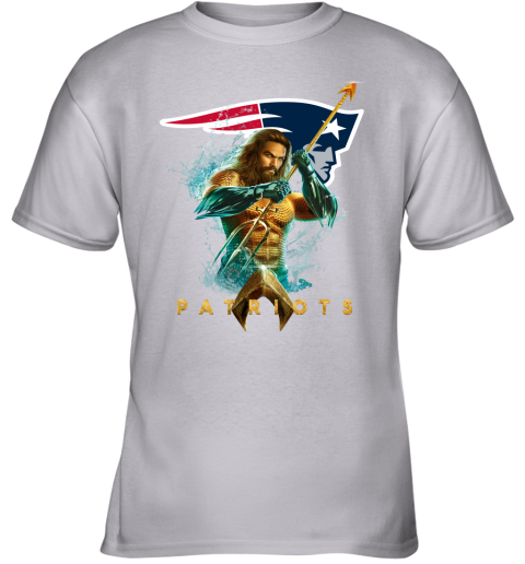 NFL New England Patriots Aquaman DC Football Sports 7nOuBj9o66n youth t shirt 26 95 151514 front sport grey