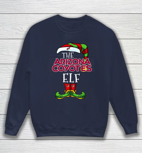 Arizona Coyotes Christmas ELF Funny NHL Sweatshirt 2
