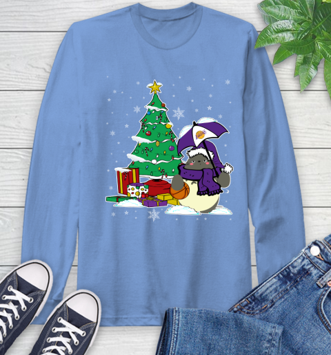 Los Angeles Lakers NBA Basketball Cute Tonari No Totoro Christmas Sports (1) Long Sleeve T-Shirt 12