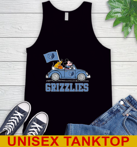 NBA Basketball Memphis Grizzlies Pluto Mickey Driving Disney Shirt Tank Top 2