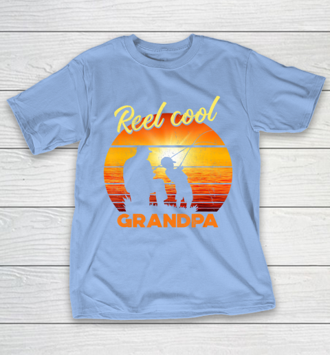 GrandFather gift shirt Vintage Fishing Reel Cool Grandpa Gift Fathers Mothers T Shirt T-Shirt 10