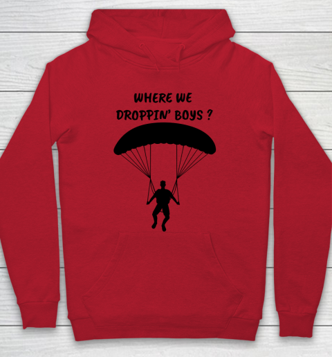 Fortnite Tshirt Where we droppin Boys Hoodie 6