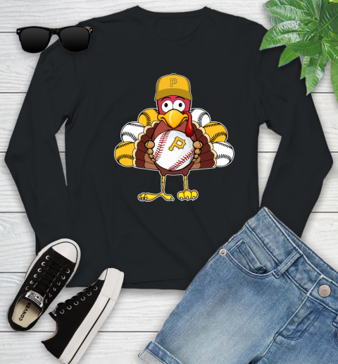 Pittsburgh Pirates Turkey thanksgiving Youth Long Sleeve 2