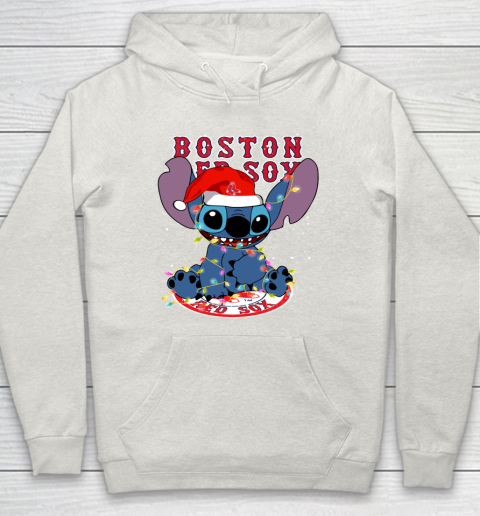 Boston Red Sox MLB noel stitch Baseball Christmas Hoodie 8