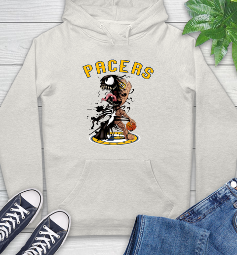 NBA Indiana Pacers Basketball Venom Groot Guardians Of The Galaxy Hoodie 12