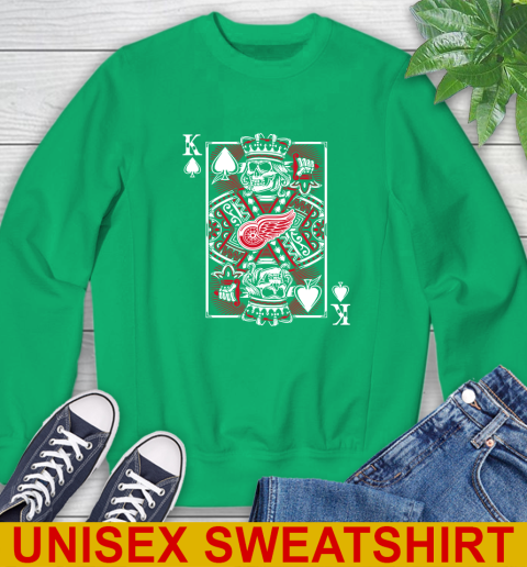 Detroit Red Wings NHL Hockey The King Of Spades Death Cards Shirt Sweatshirt 8