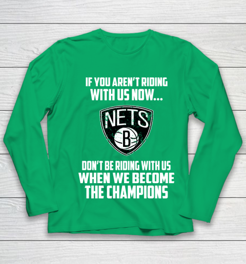 NBA Brooklyn Nets Basketball We Become The Champions Youth Long Sleeve 4