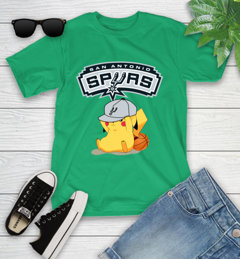 NBA Pikachu Basketball Sports San Antonio Spurs Youth T-Shirt 6
