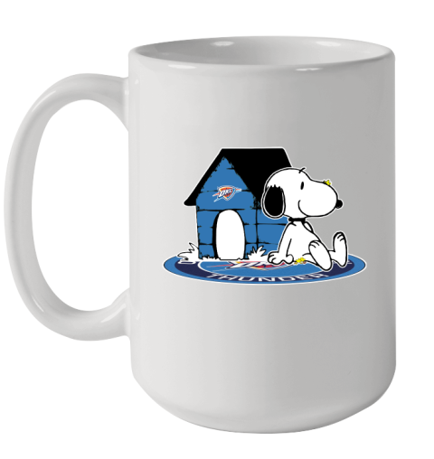 NBA Basketball Oklahoma City Thunder Snoopy The Peanuts Movie Shirt Ceramic Mug 15oz