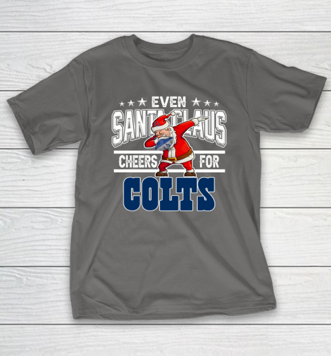 Indianapolis Colts Even Santa Claus Cheers For Christmas NFL T-Shirt 8