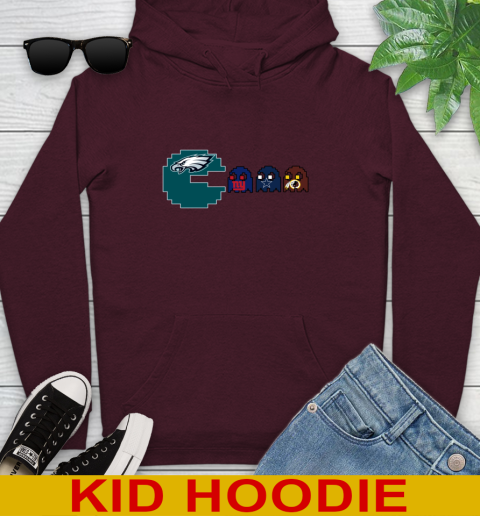 Philadelphia Eagles NFL Football Pac Man Champion Youth Hoodie 7
