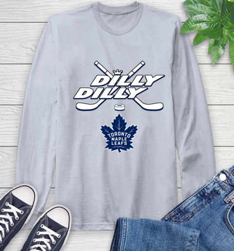 NHL Toronto Maple Leafs Dilly Dilly Hockey Sports Long Sleeve T-Shirt 6