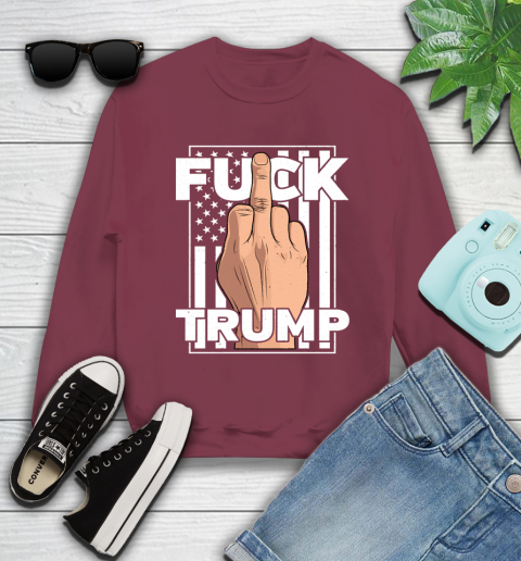 Fuck Trump Middle Finger Anti Republican T Shirt 29
