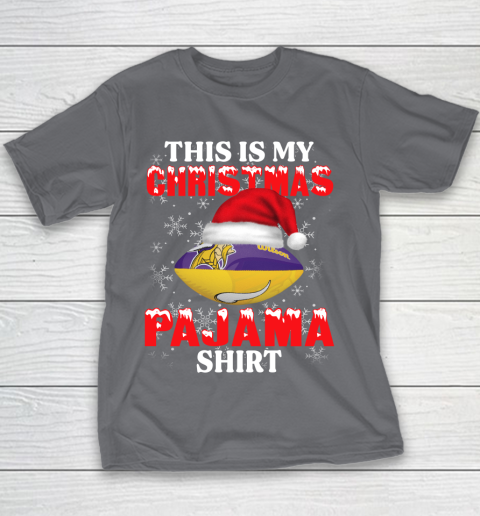 Minnesota Vikings This Is My Christmas Pajama Shirt NFL Youth T-Shirt 5