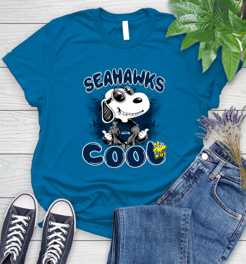 NFL Football Seattle Seahawks Cool Snoopy Shirt Women's T-Shirt 8