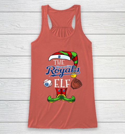 Kansas City Royals Christmas ELF Funny MLB Racerback Tank 3