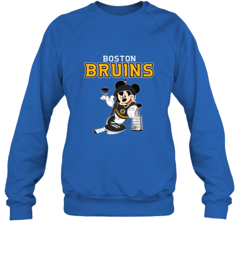 Mickey Boston Bruins With The Stanley Cup Hockey NHL Sweatshirt