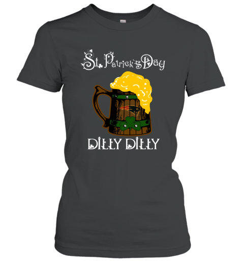 NFL New England Patriots St Patrick's Day Dilly Dilly Beer Football Sports QKXHEMD8rRC ladies t shirt 20 95 151514 front black