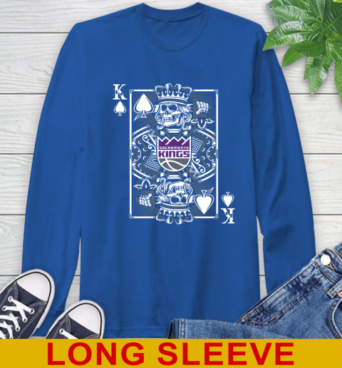 Sacramento Kings NBA Basketball The King Of Spades Death Cards Shirt Long Sleeve T-Shirt 11