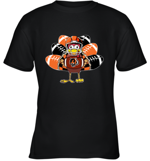 Cincinnati BengalsTurkey Football Thanksgiving Youth T-Shirt