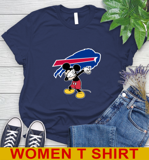 Buffalo Bills NFL Football Dabbing Mickey Disney Sports Women's T-Shirt 12